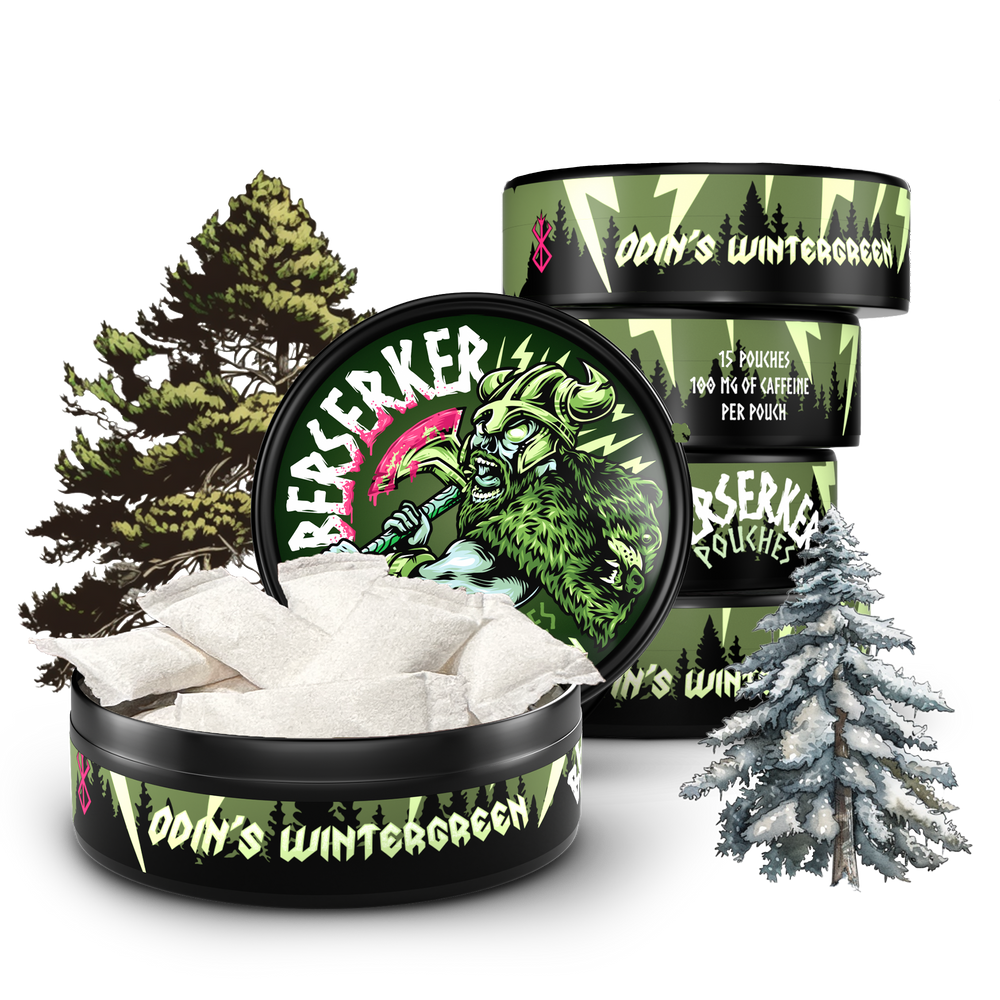 Berserker Odin's Wintergreen Pouches - 5 Can Roll